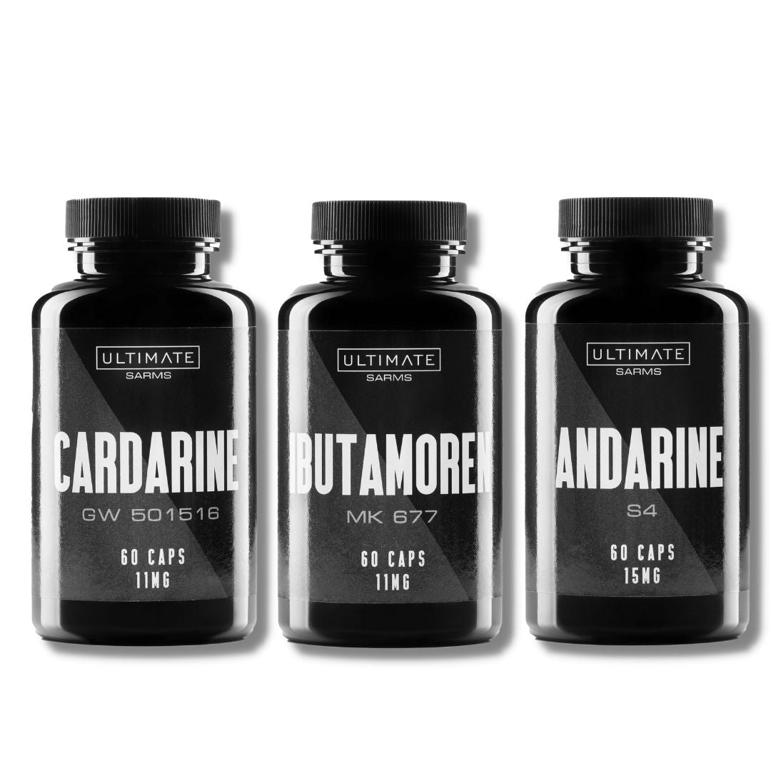 SARMs Stack Cardarine GW-501516, Ibutamoren mk-677, Andarine S4 para perdida de peso