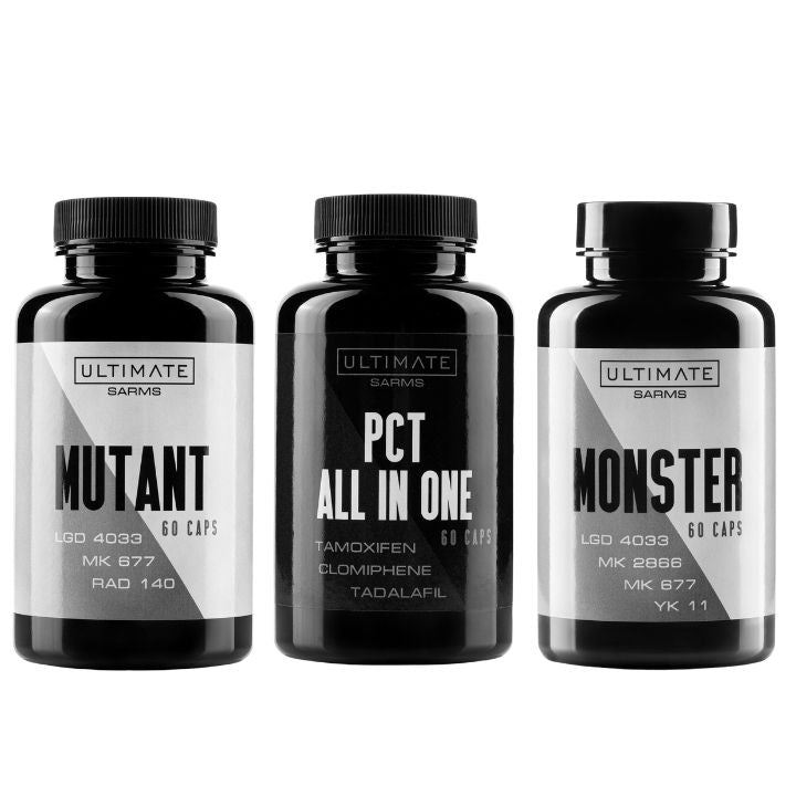 mutant ,pct y monster para masa muscular y terapia post ciclo